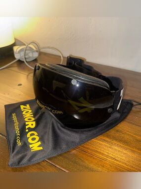 Zionor® Professional Lagopus Ski Goggles with Detachable Lens (All Black)